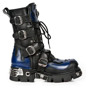 107-C5 Skull Lace Up Boots