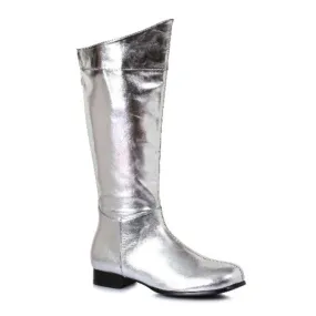 1" Futuristic Silver Men's Boots