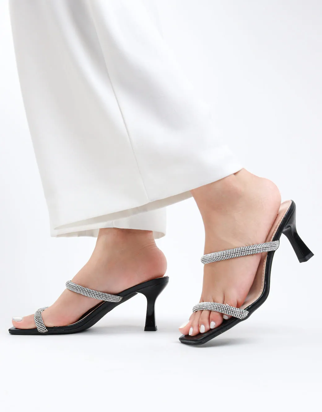 Aimeigao - Women's Diamond Embellished Heels