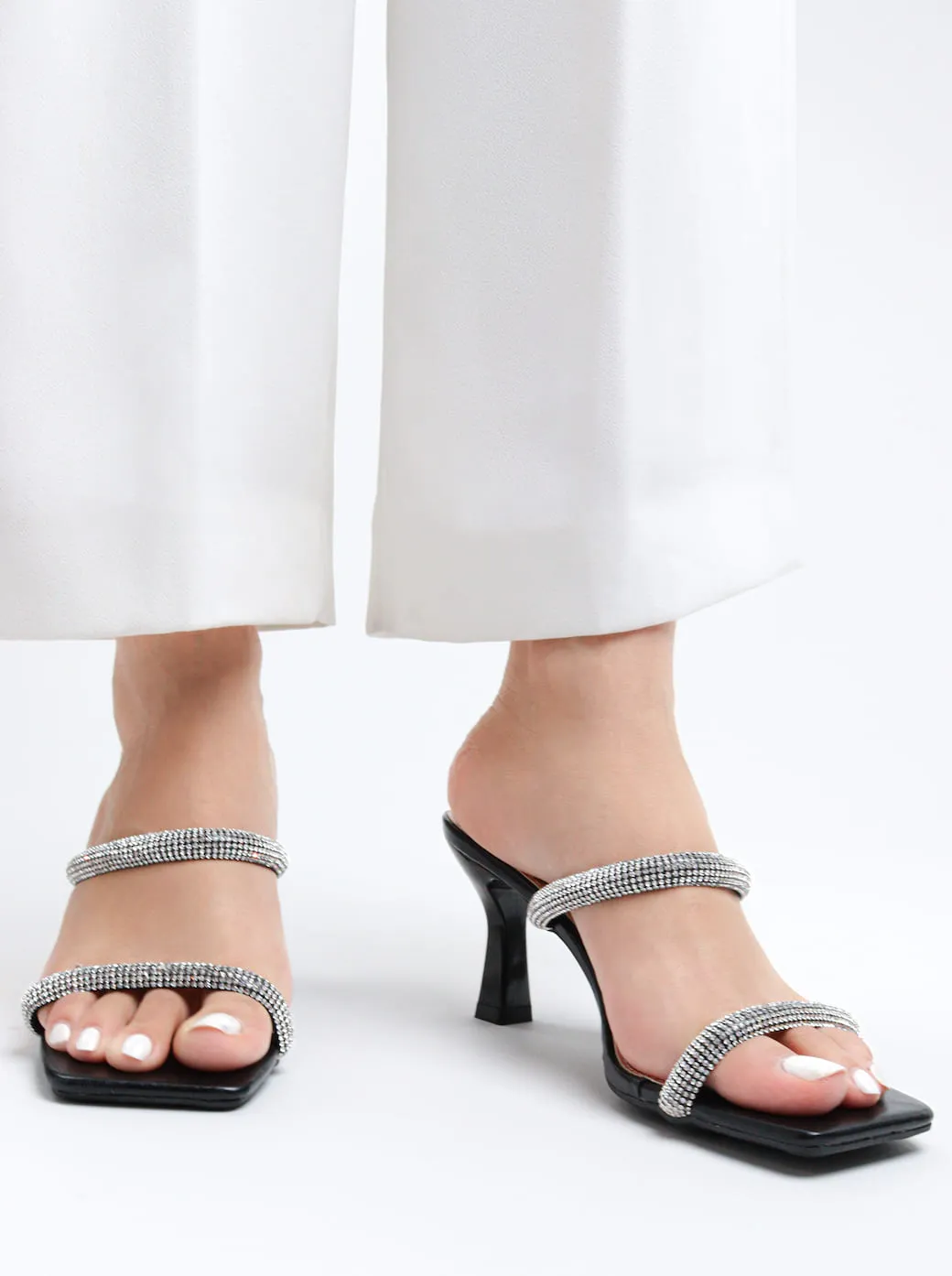 Aimeigao - Women's Diamond Embellished Heels