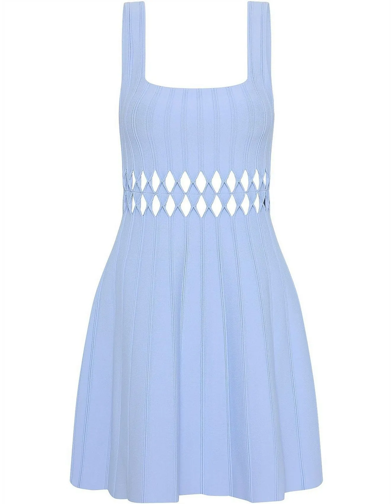 Aje Ney Diamond Cut Out Mini Dress Sky Blue Size XS / AU 6
