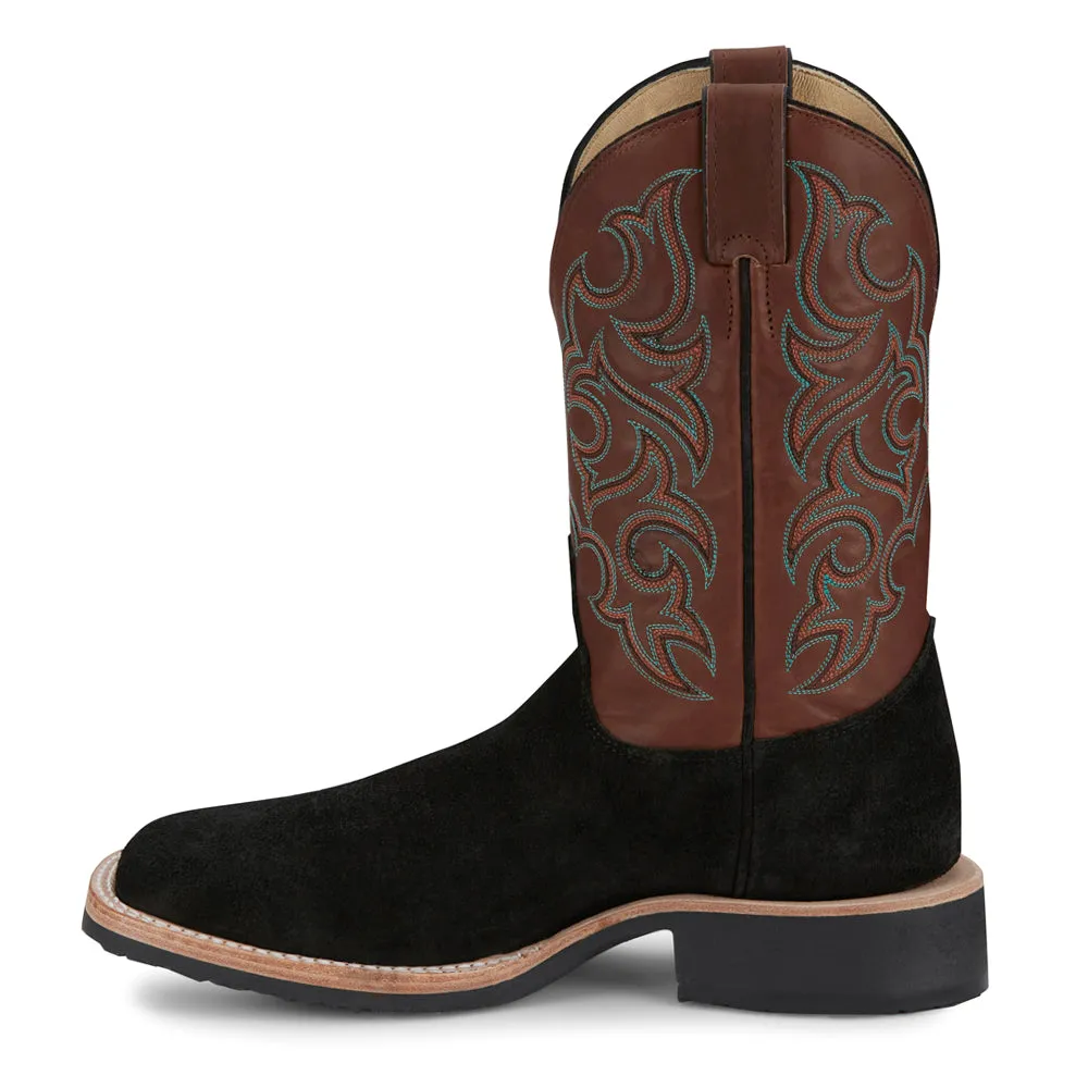 Alamo 11 Inch Roughout Square Toe Cowboy Boots