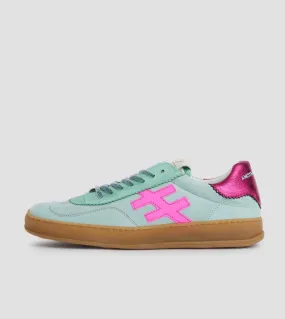 ANOTHER TREND- {A032 Mint} Mint and Cerise Pink Trainer [Generous Fit]