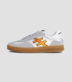 ANOTHER TREND - [A032M338 Tortola] Grey & Burnt Orange Suede Trainer