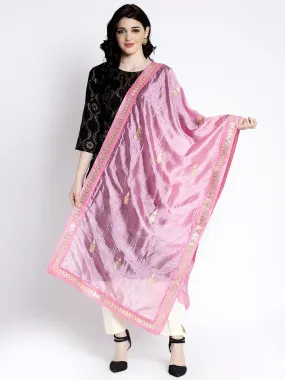 Baby Pink Gotta Patti Silk Dupatta