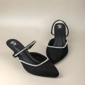 Bella Diamond Pointed toe heels