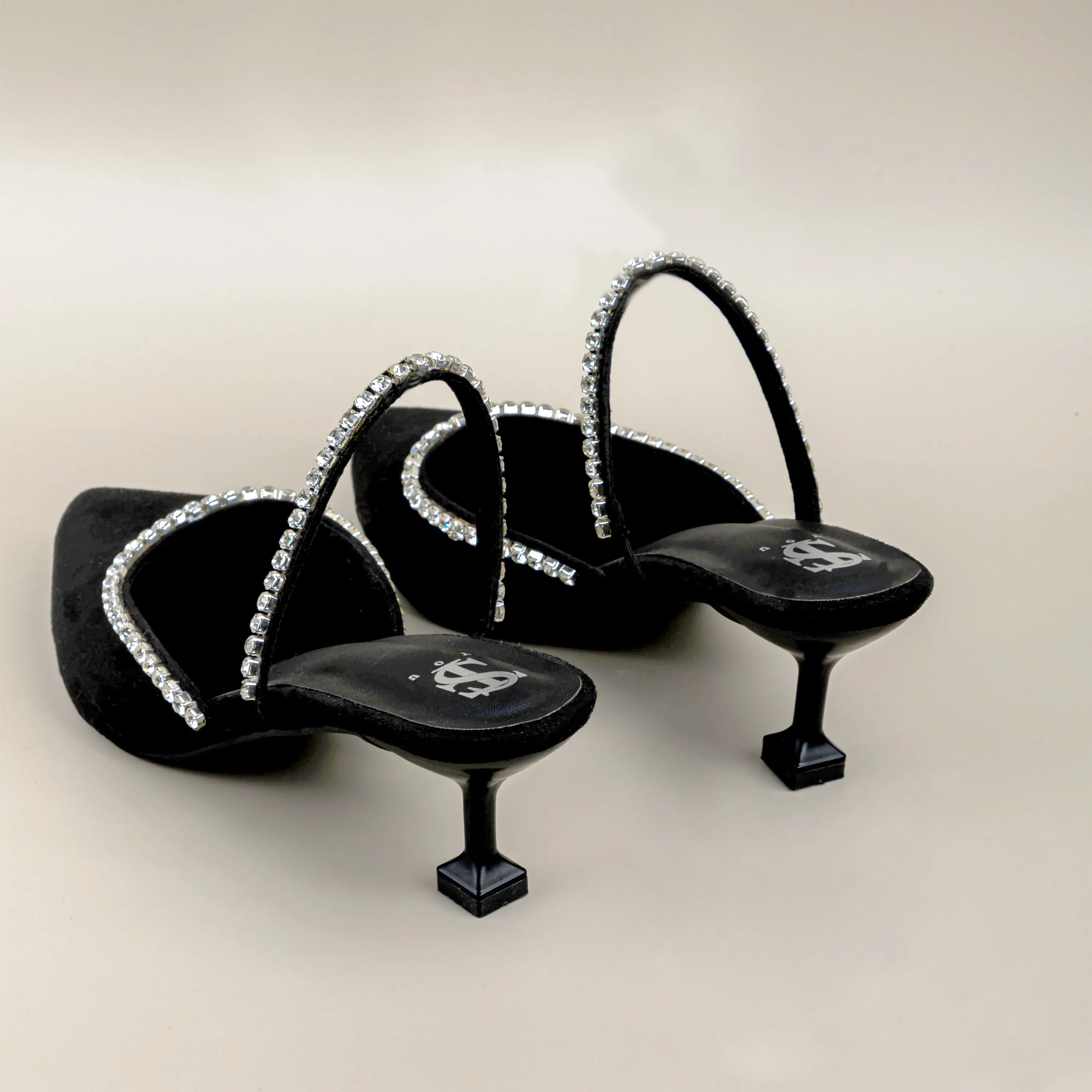 Bella Diamond Pointed toe heels