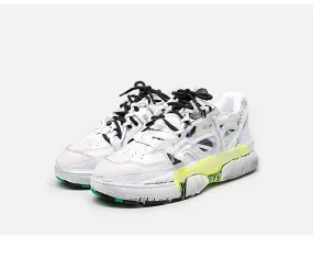 BELLALILY DIRTY WHITE DISSOLVE LEATHER SNEAKER