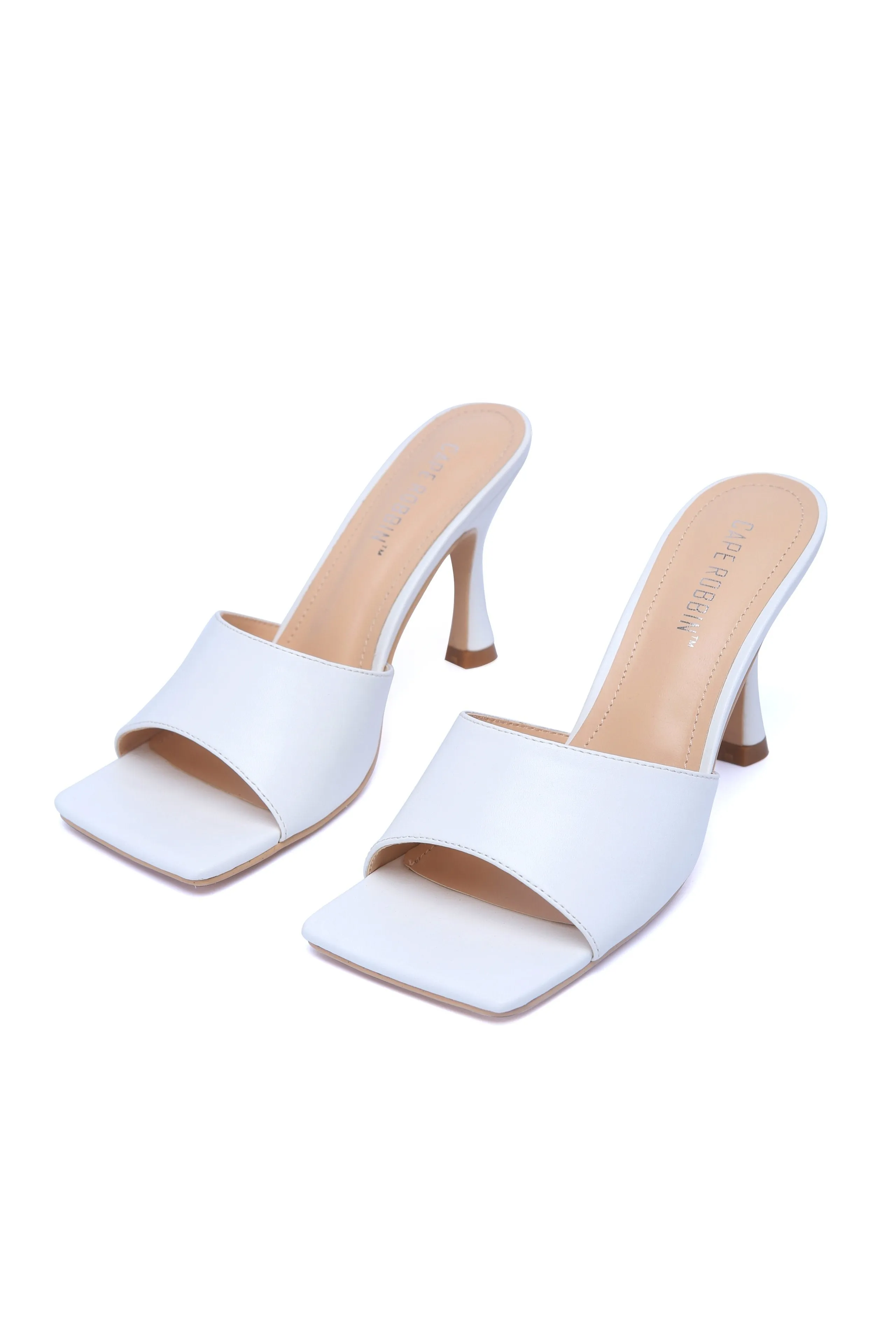 Cape Robbin Town Square Slip on Mule Heels Sandals