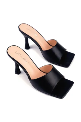 Cape Robbin Town Square Slip on Mule Heels Sandals