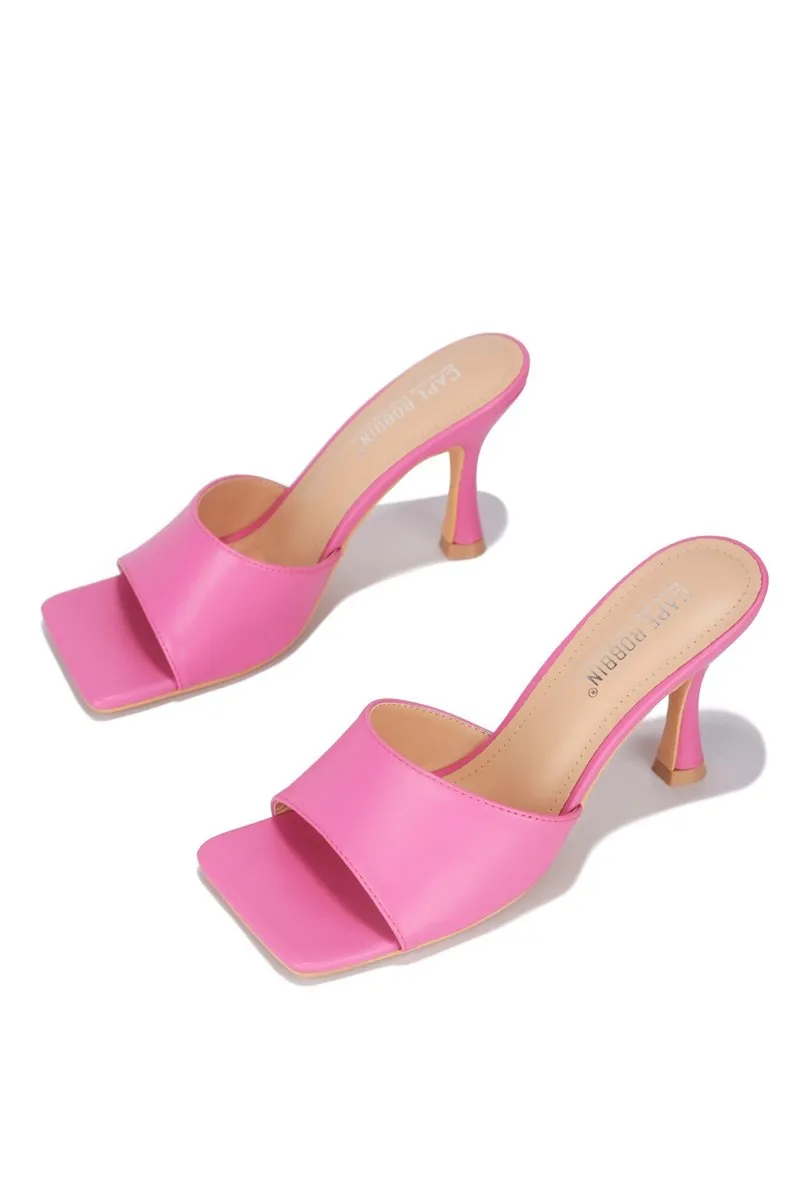 Cape Robbin Town Square Slip on Mule Heels Sandals