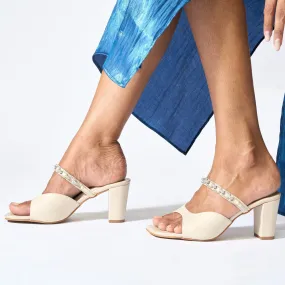 Chained in Diamond Nude Heel