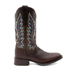 Chase Embroidered Square Toe Cowboy Boots