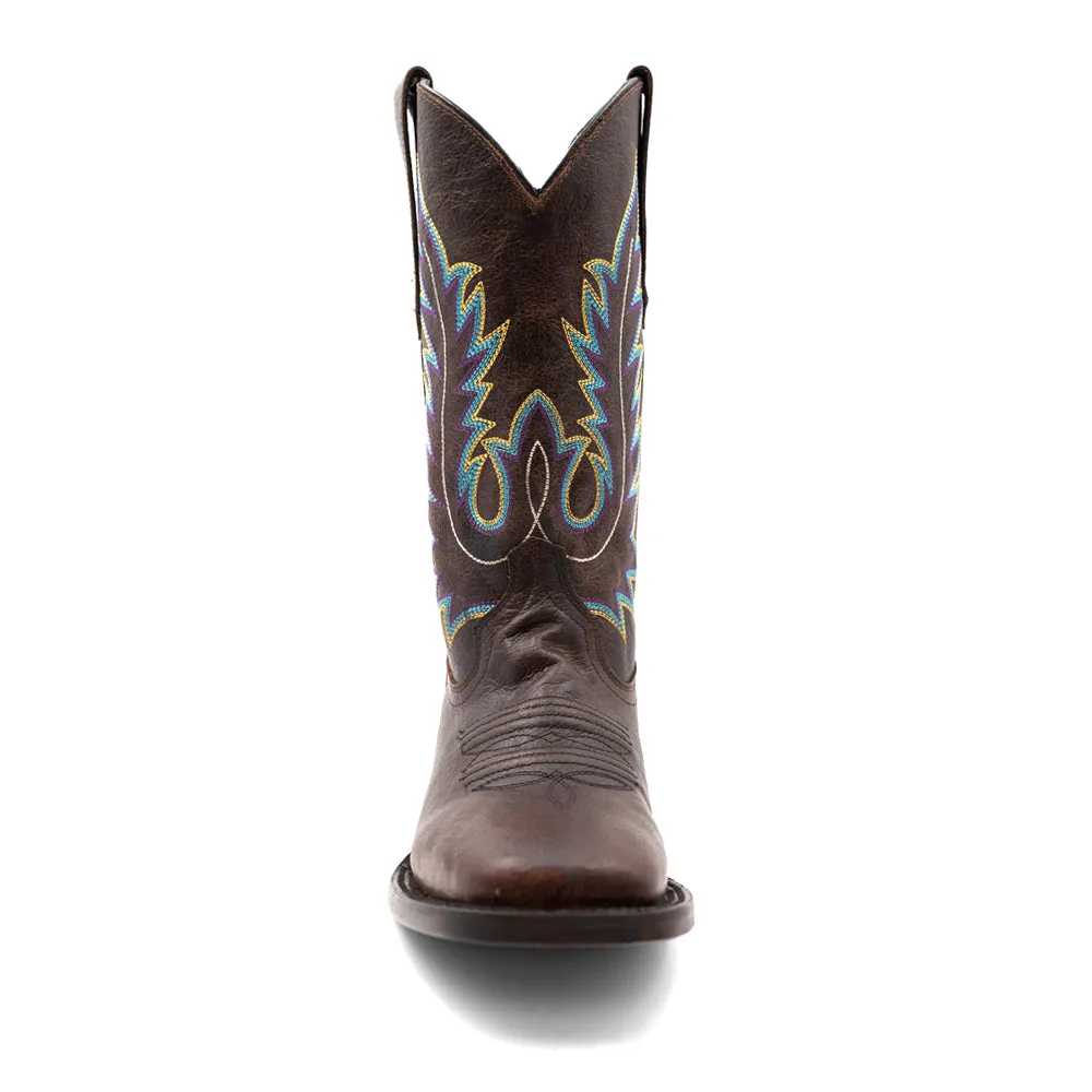 Chase Embroidered Square Toe Cowboy Boots