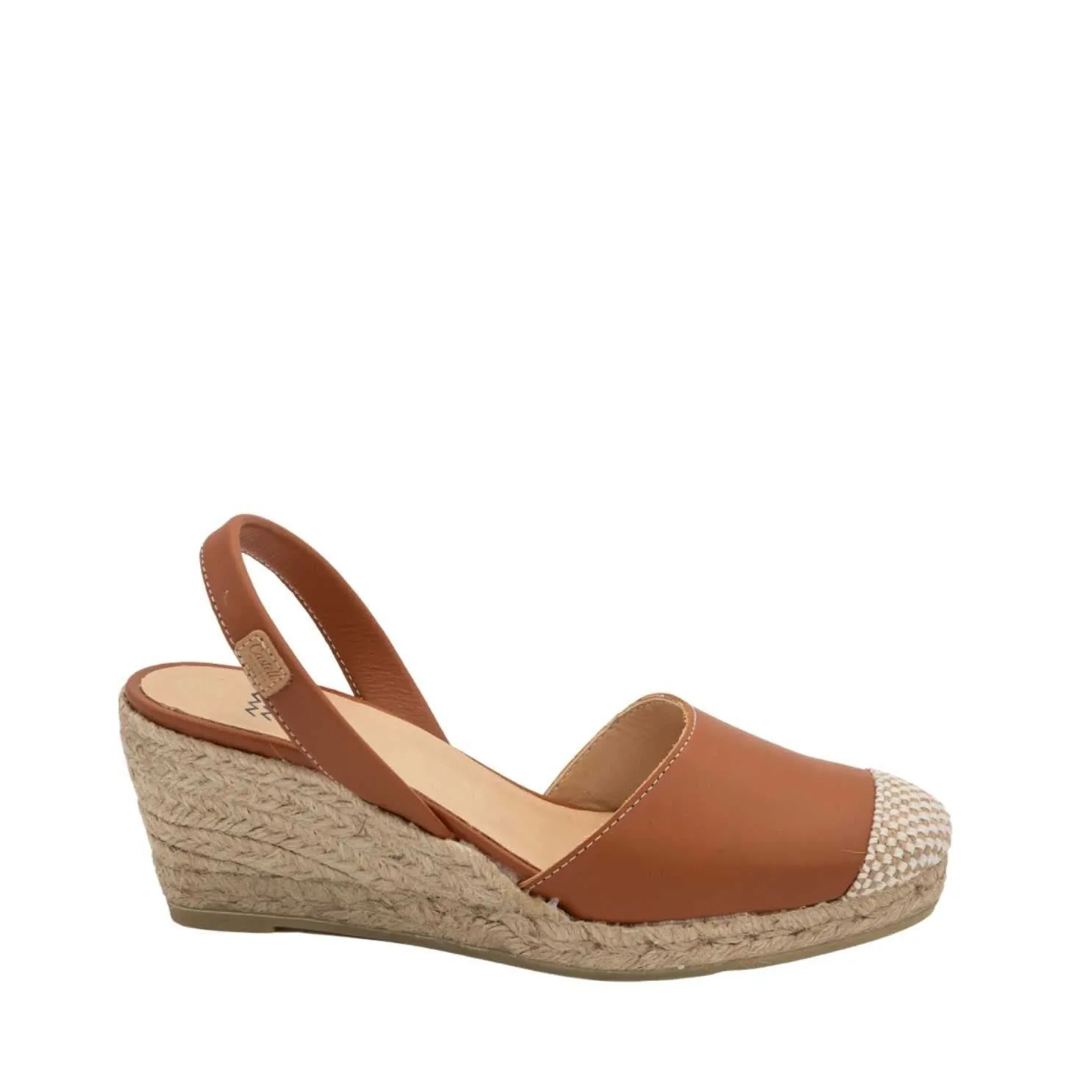 Closed Toe Leather Espadrille - Frida Montada 1924 Ciervo 5C