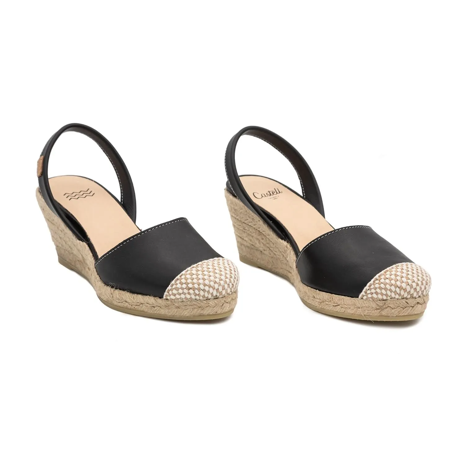 Closed Toe Leather Espadrille - Frida Montada 1924 Ciervo 5C