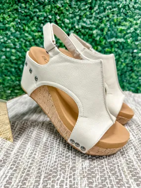 Corky's Carley Wedge Sandals Cream