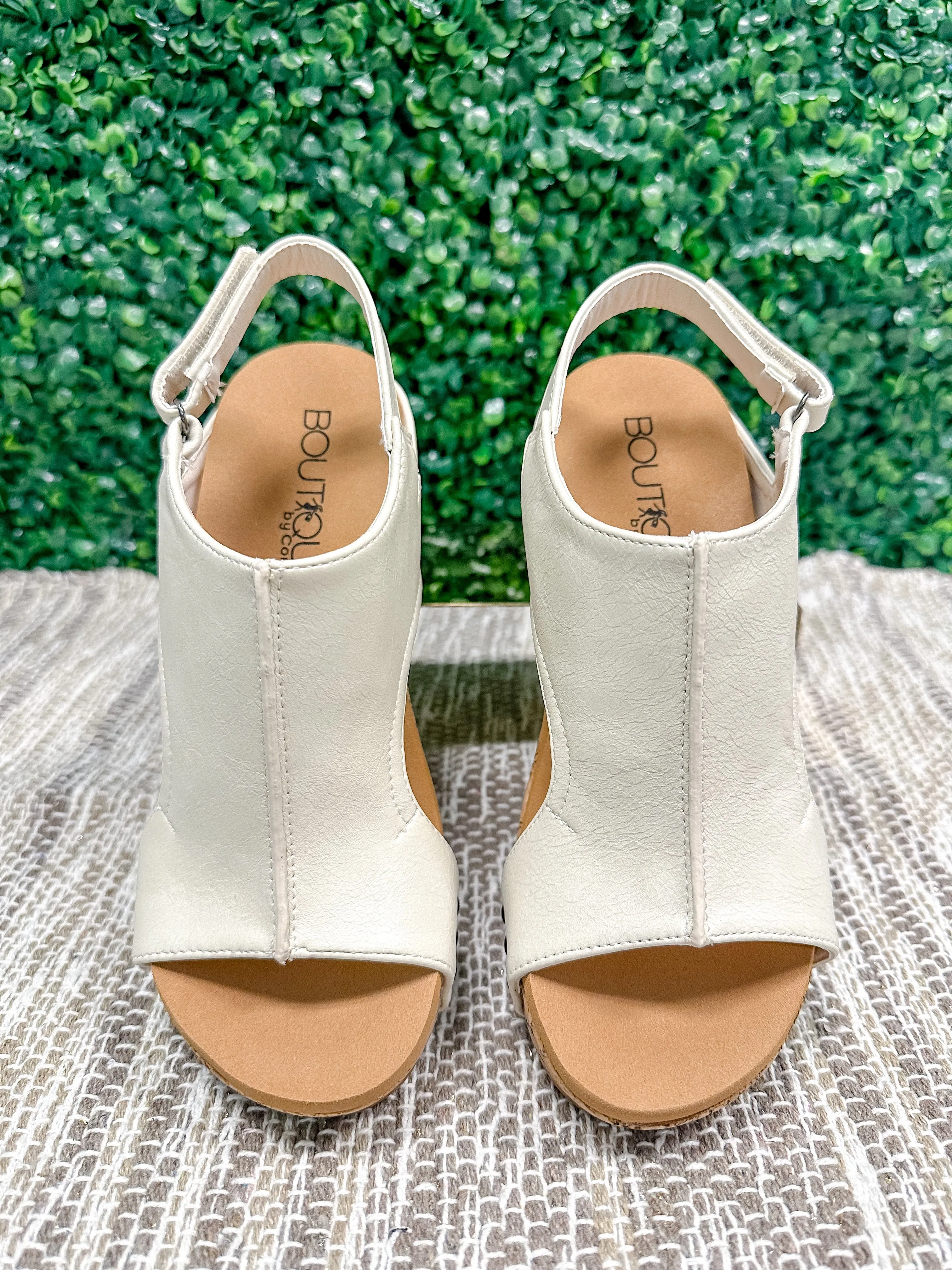 Corky's Carley Wedge Sandals Cream