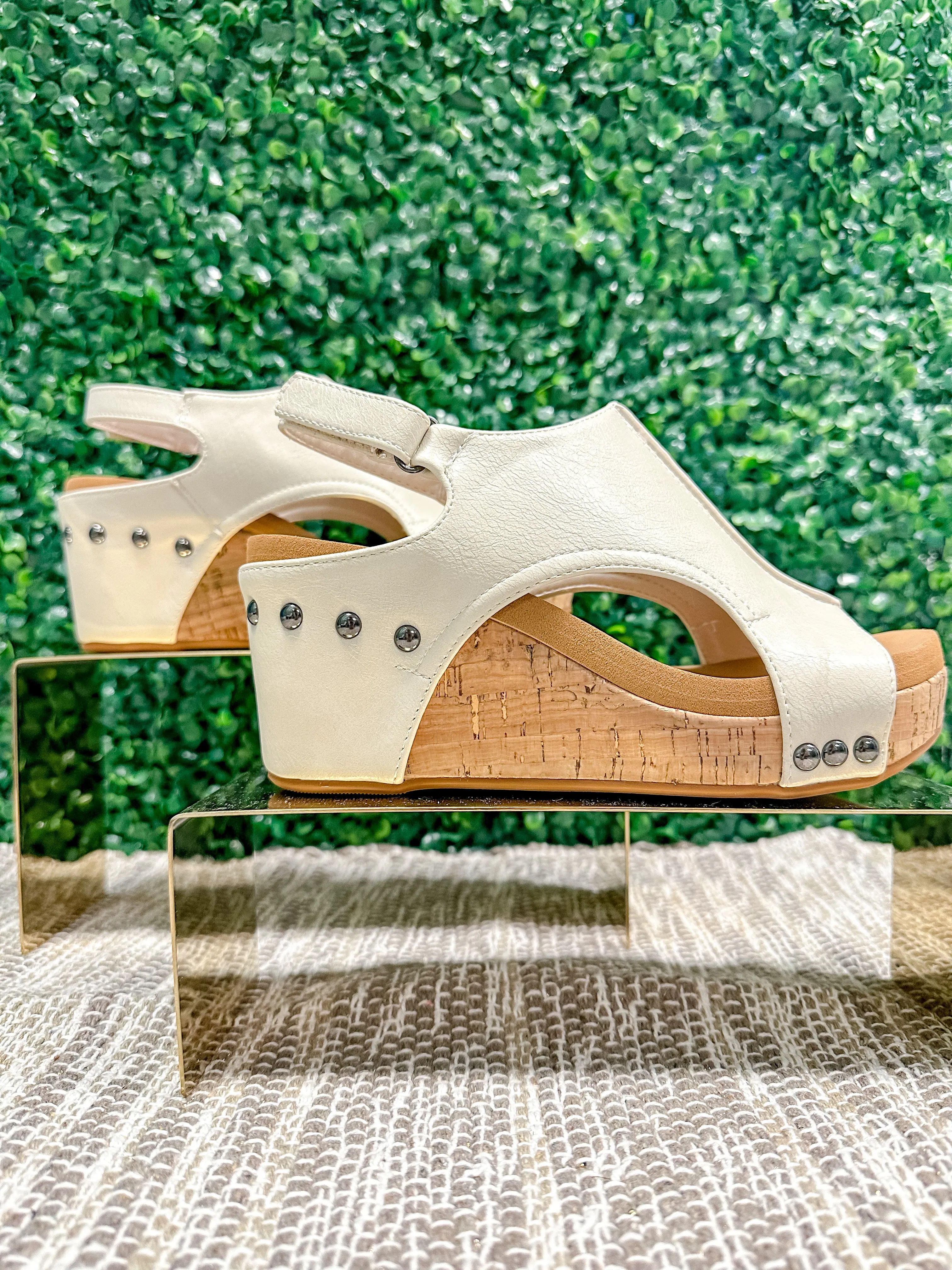 Corky's Carley Wedge Sandals Cream