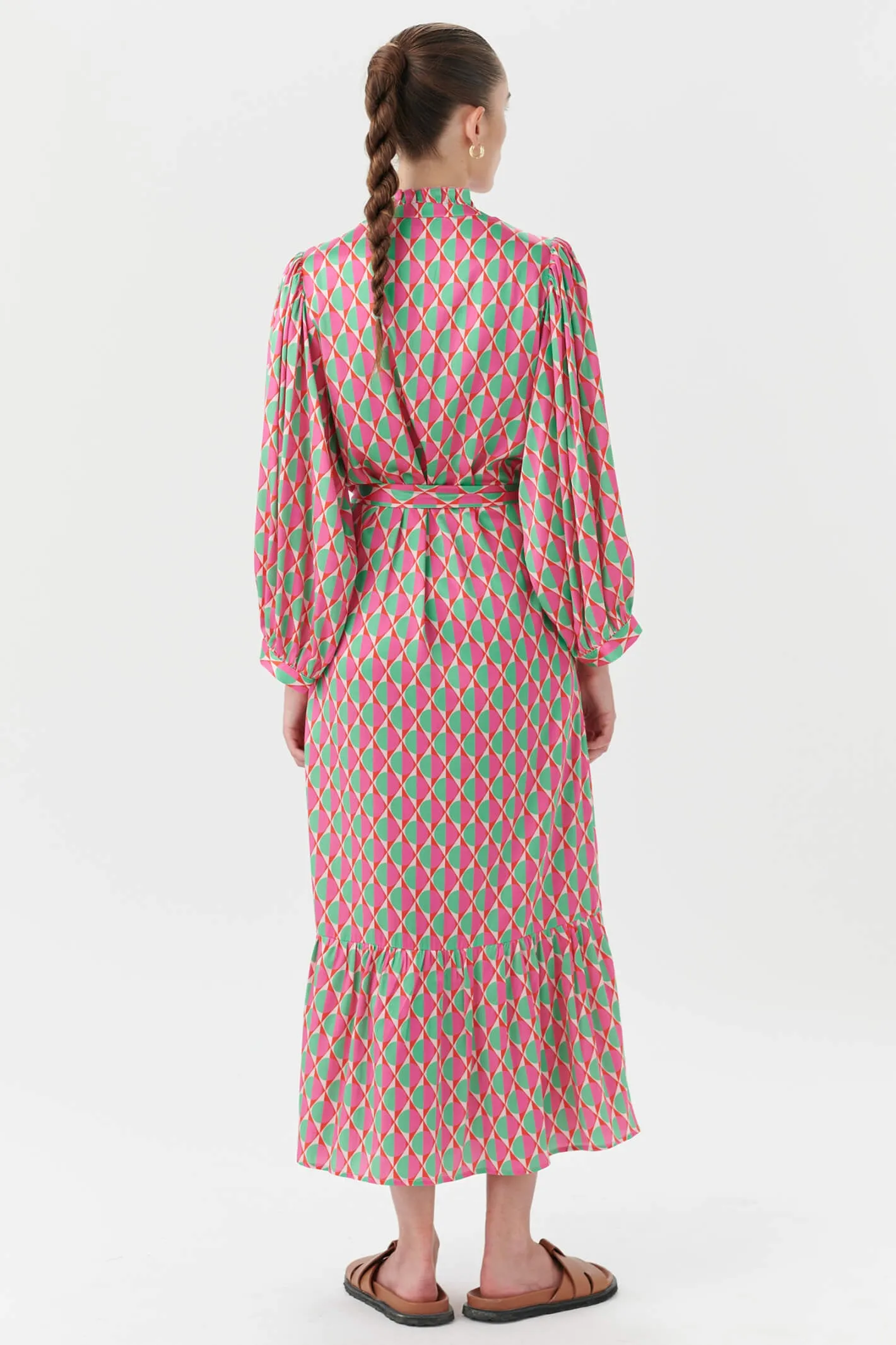 Dea Kudibal Abelone 082-0423 Pink Avignon Chili Midi Dress