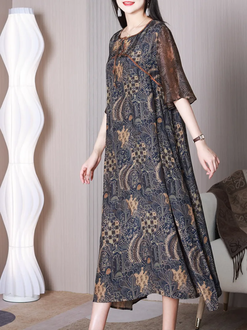 Ever-Pretty Round Neck A-line Dress
