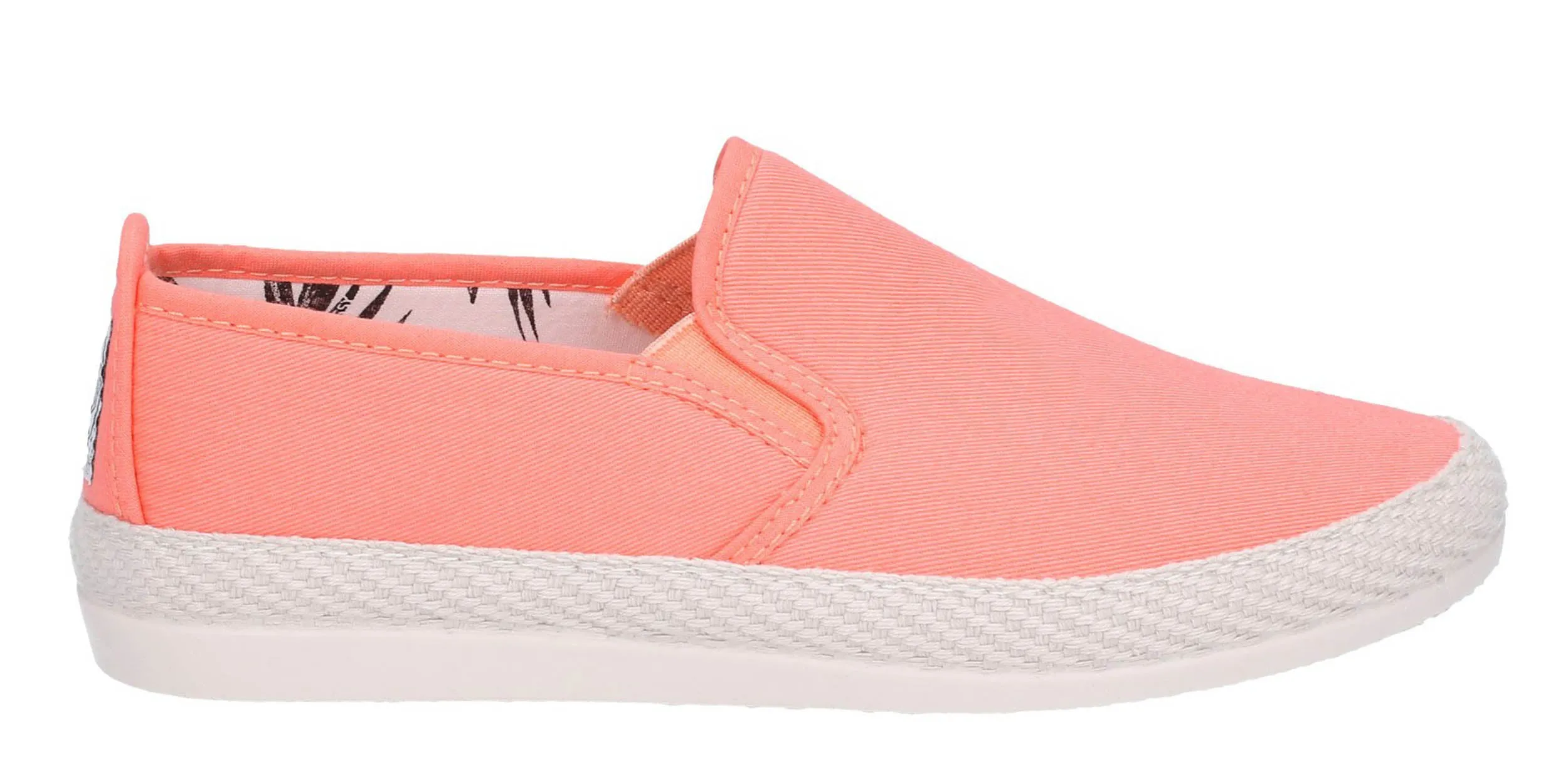 Flossy Orla Womens Slip On Canvas Espadrille Casual Shoe