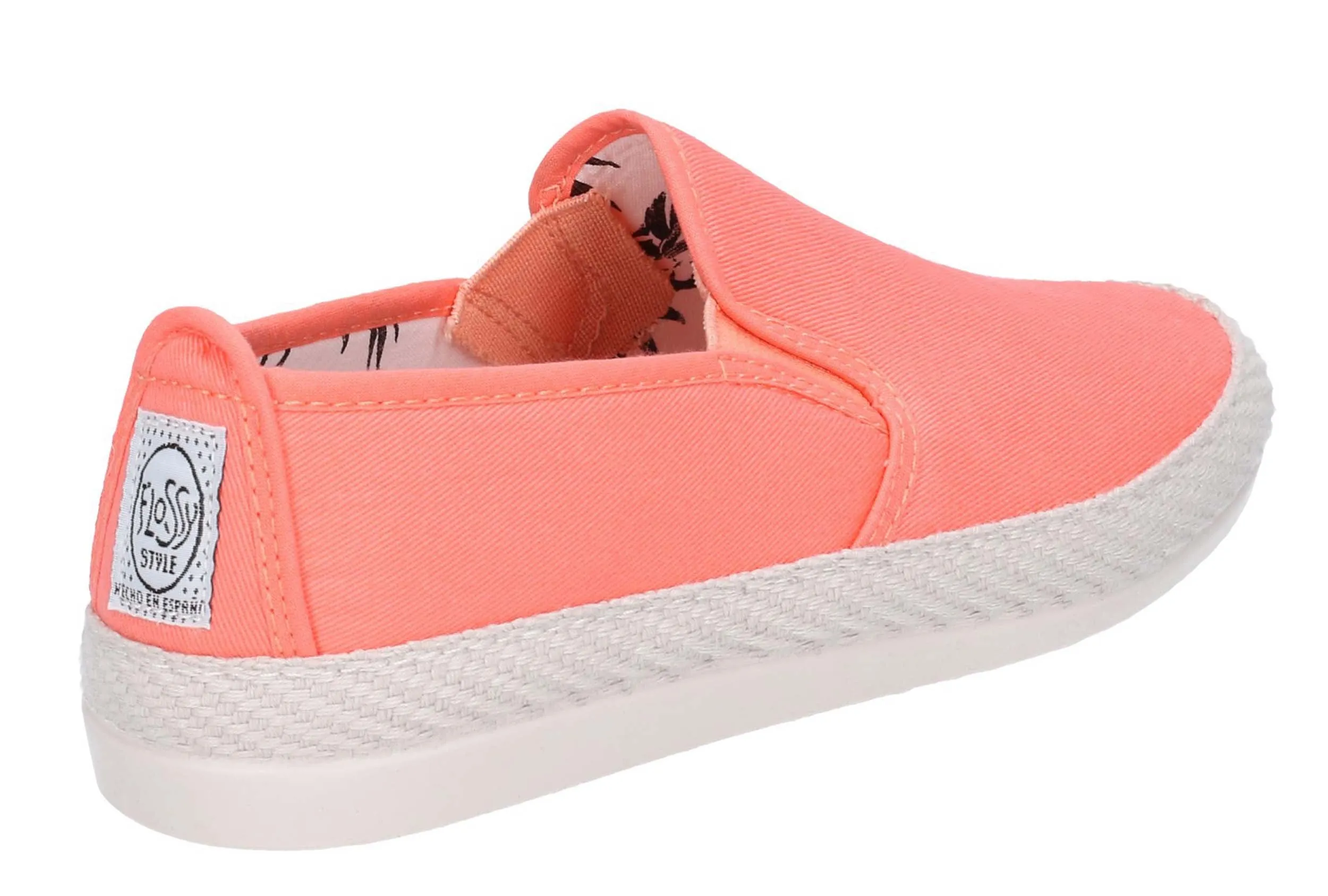 Flossy Orla Womens Slip On Canvas Espadrille Casual Shoe