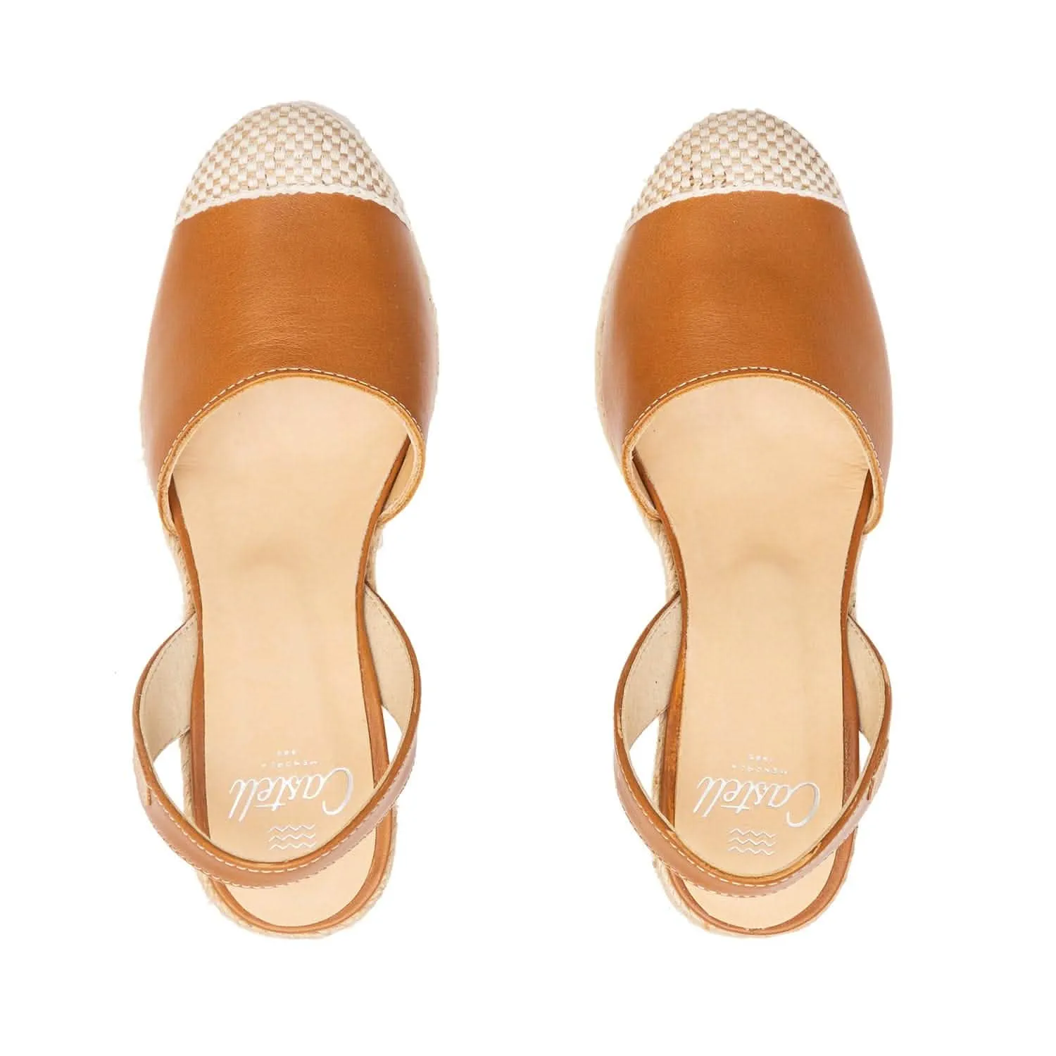 Frida Montada 1924 Ciervo: Closed Toe Leather Menorcan Espadrille