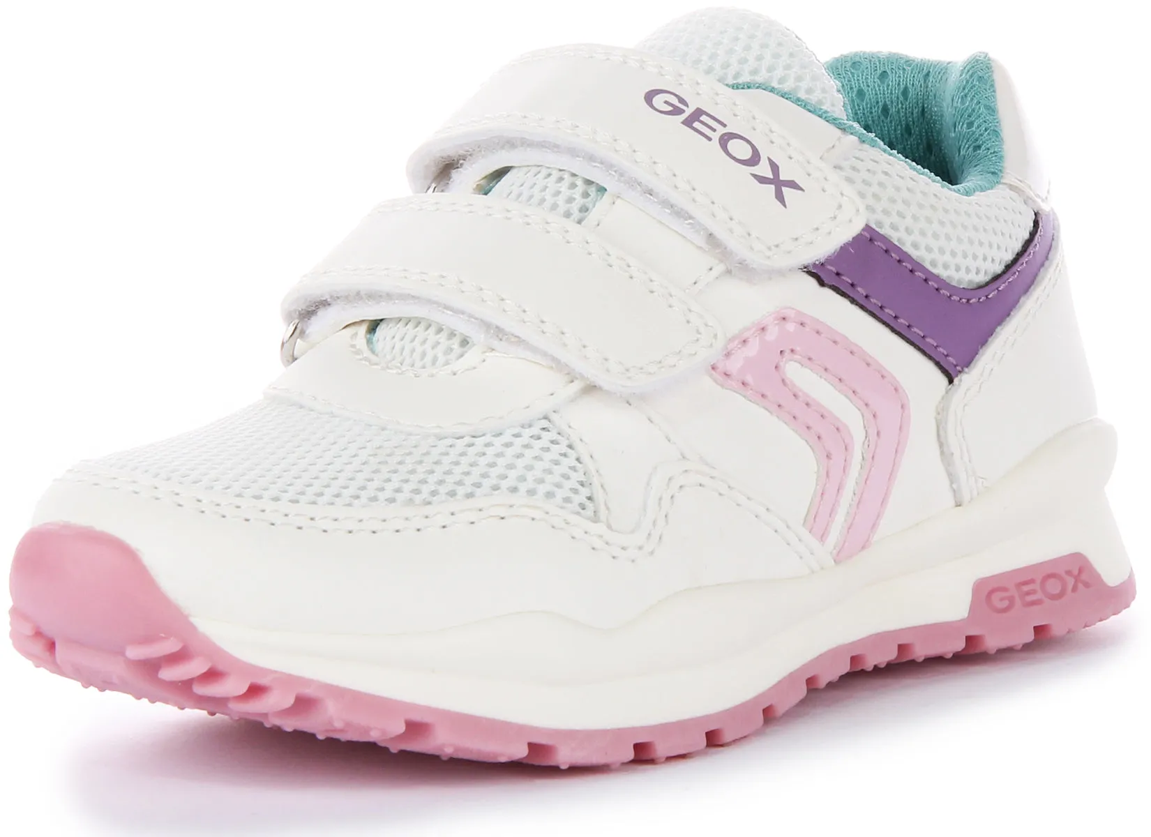 Geox J Pavel G. A In White Pink For Infants