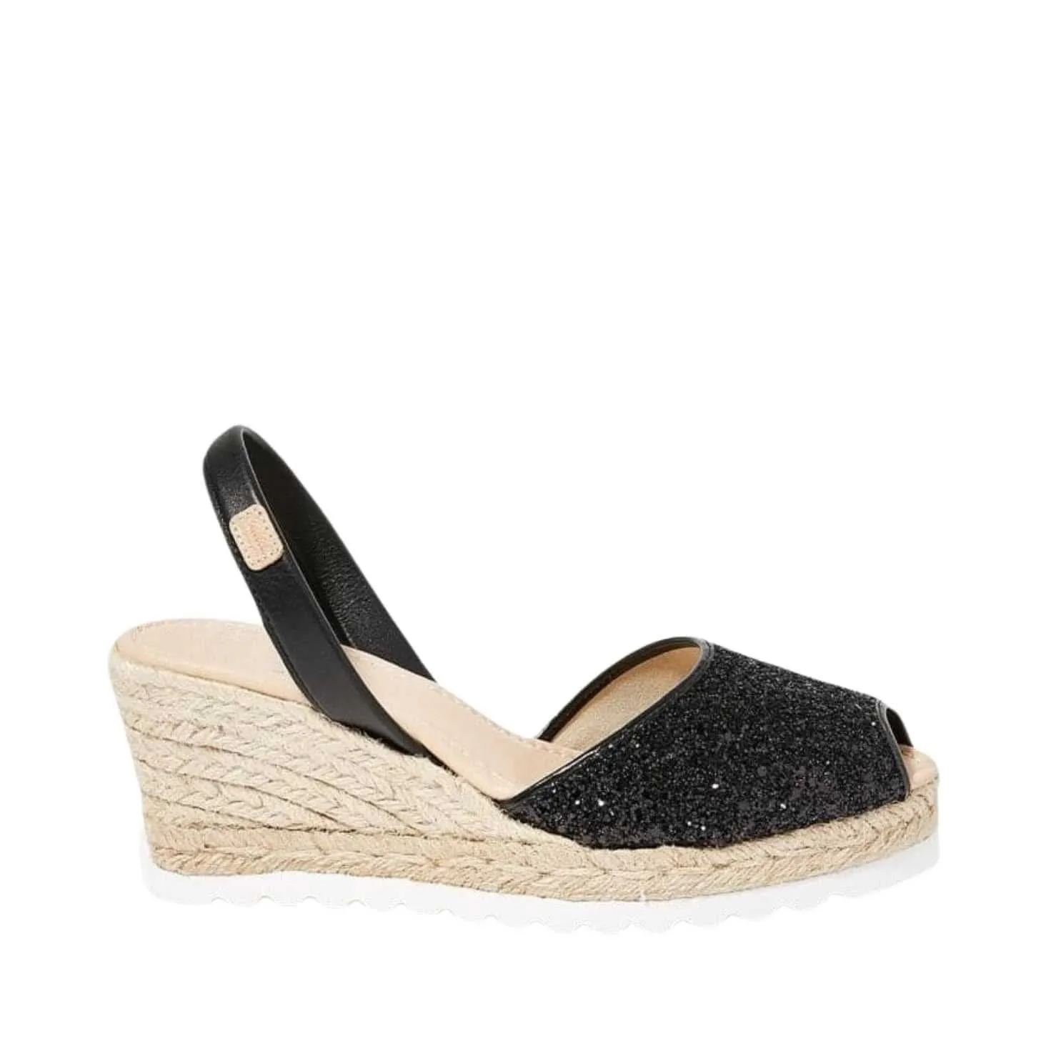 Glitter Leather Espadrille - Frida Montada 2006R Glitter