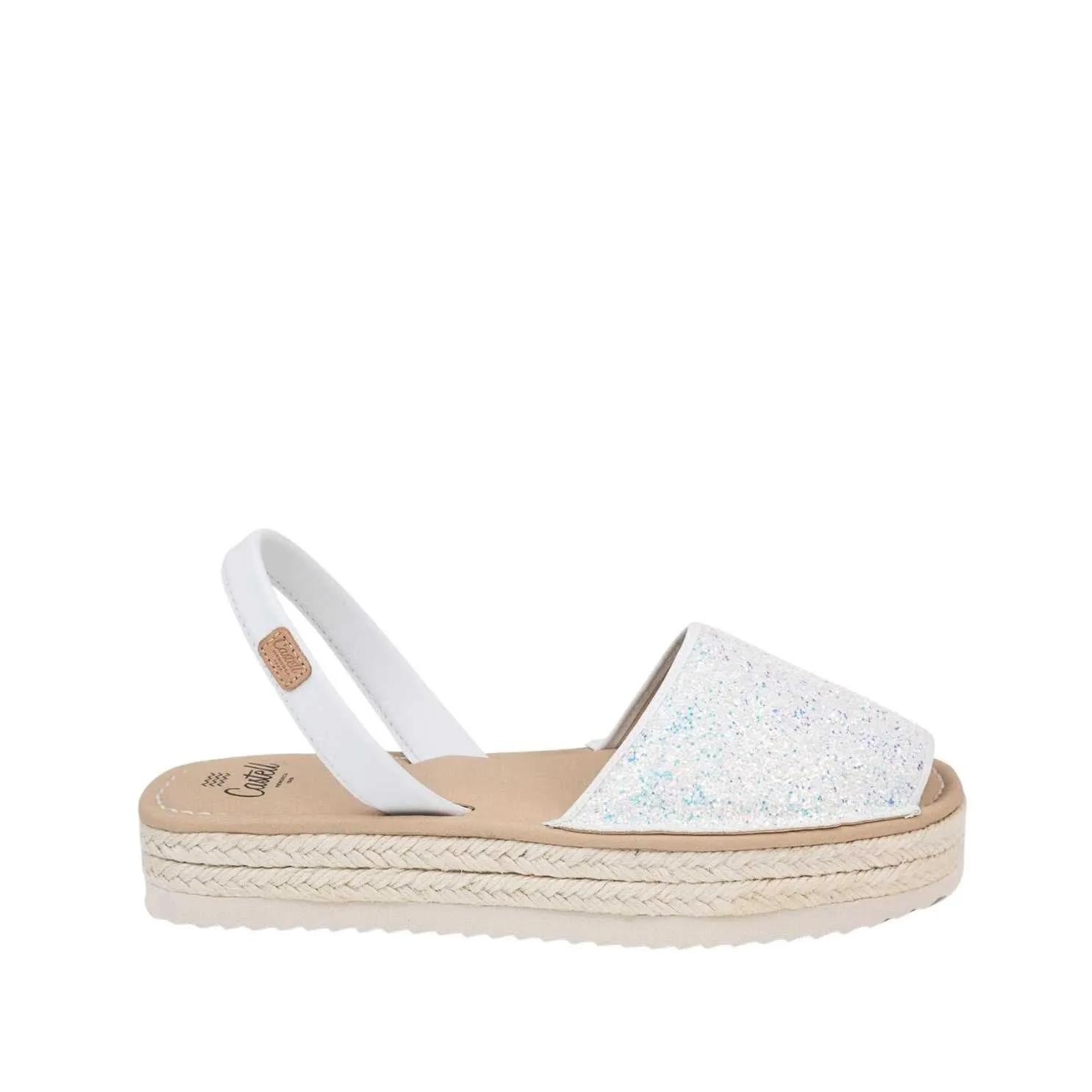 Glitter Platform Menorcan Espadrille For Women - Doble Yute 2283R 2 Glitter