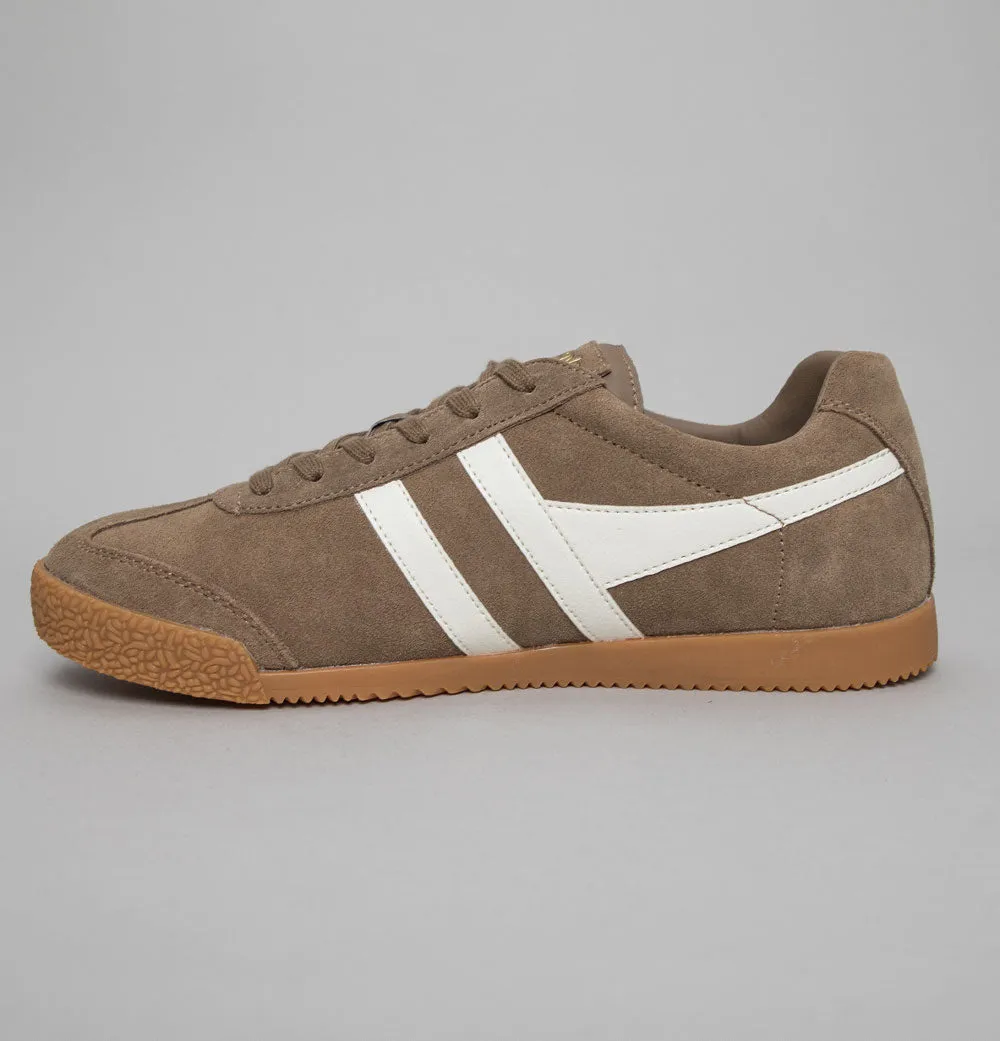 Gola Harrier Suede Trainers Tobacco/Off White