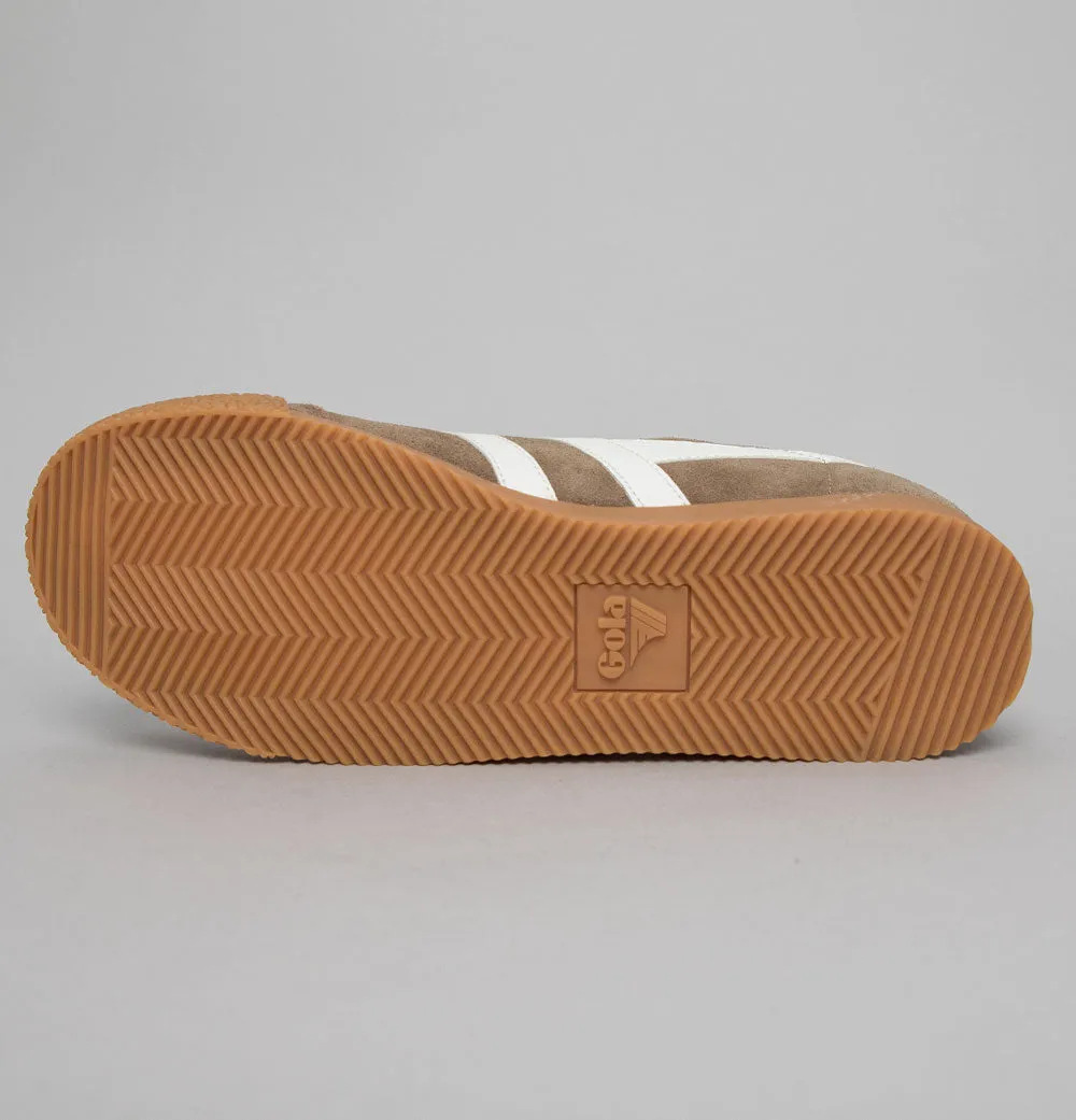Gola Harrier Suede Trainers Tobacco/Off White