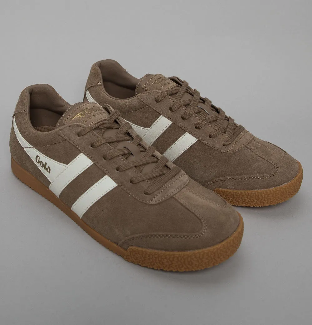 Gola Harrier Suede Trainers Tobacco/Off White