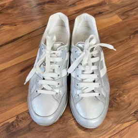 Hogan Platform Sneakers in Silver