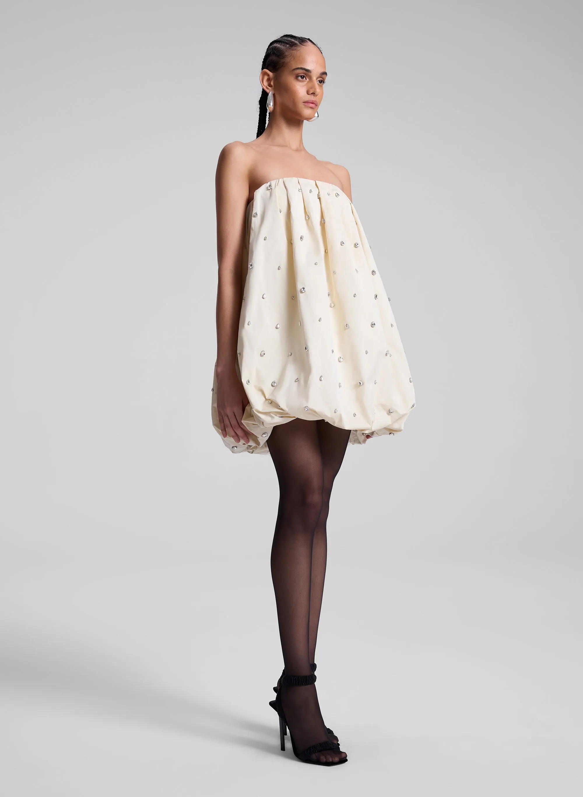 Holly Strapless Embellished Mini Dress