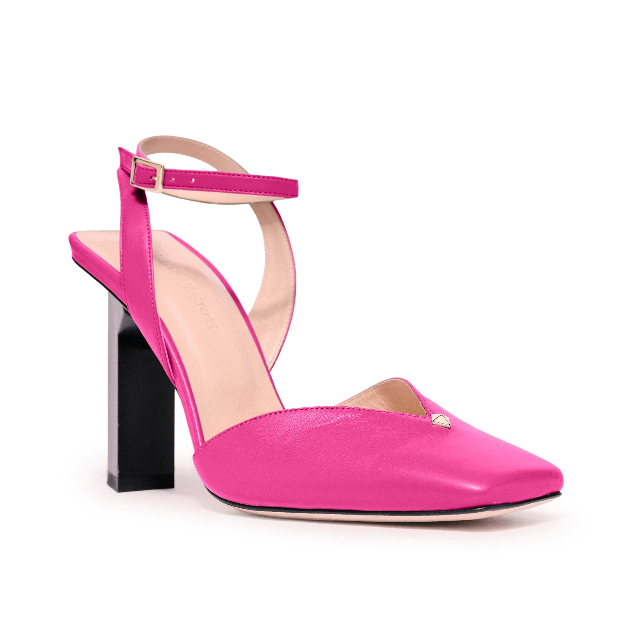 Hope Ankle Strap High Heels in Pink