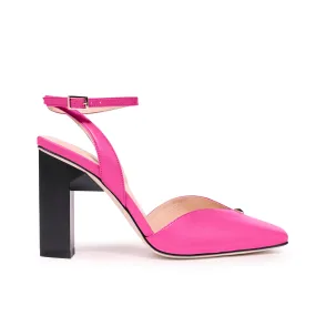Hope Ankle Strap High Heels in Pink