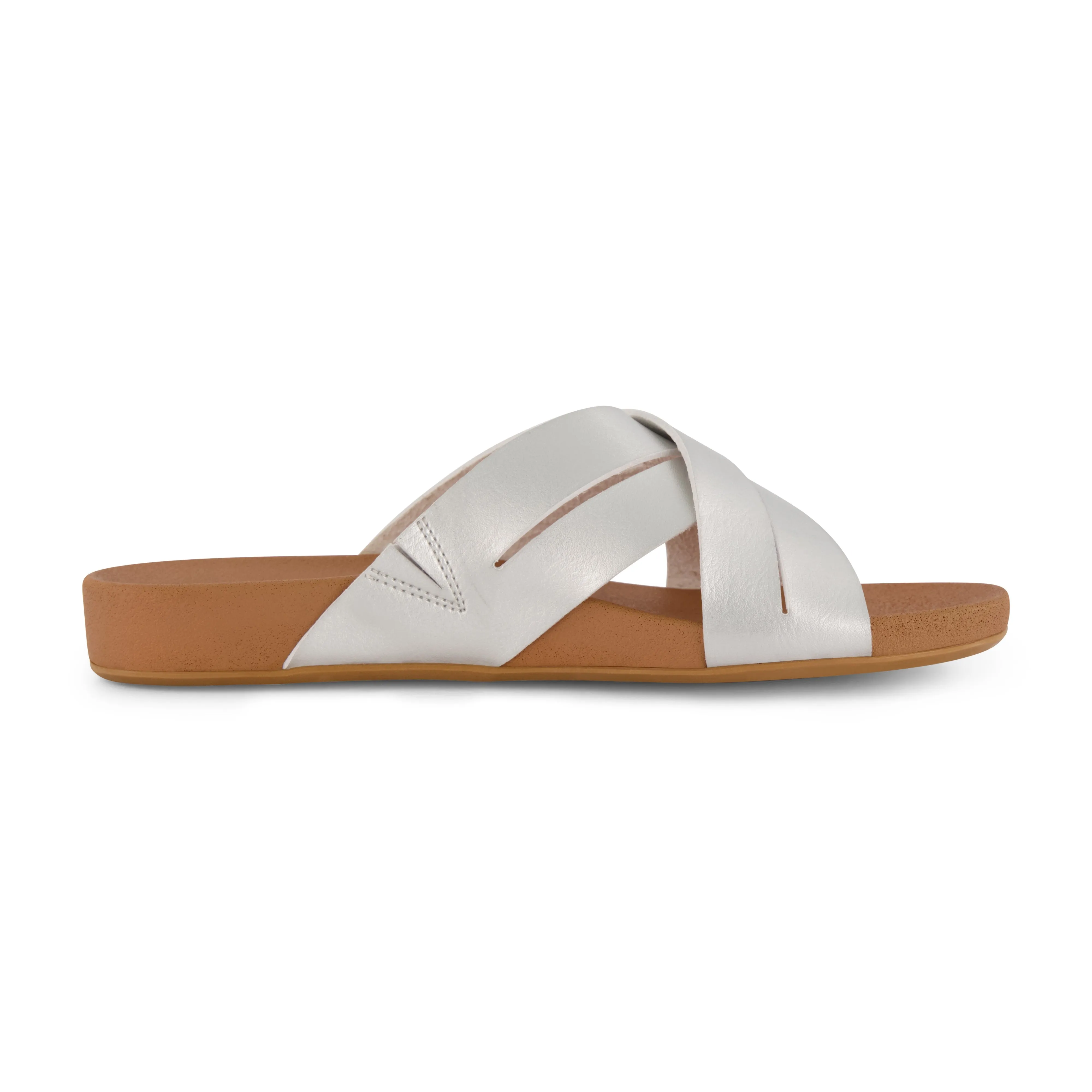 Jackie Cross Band Footbed Sandal