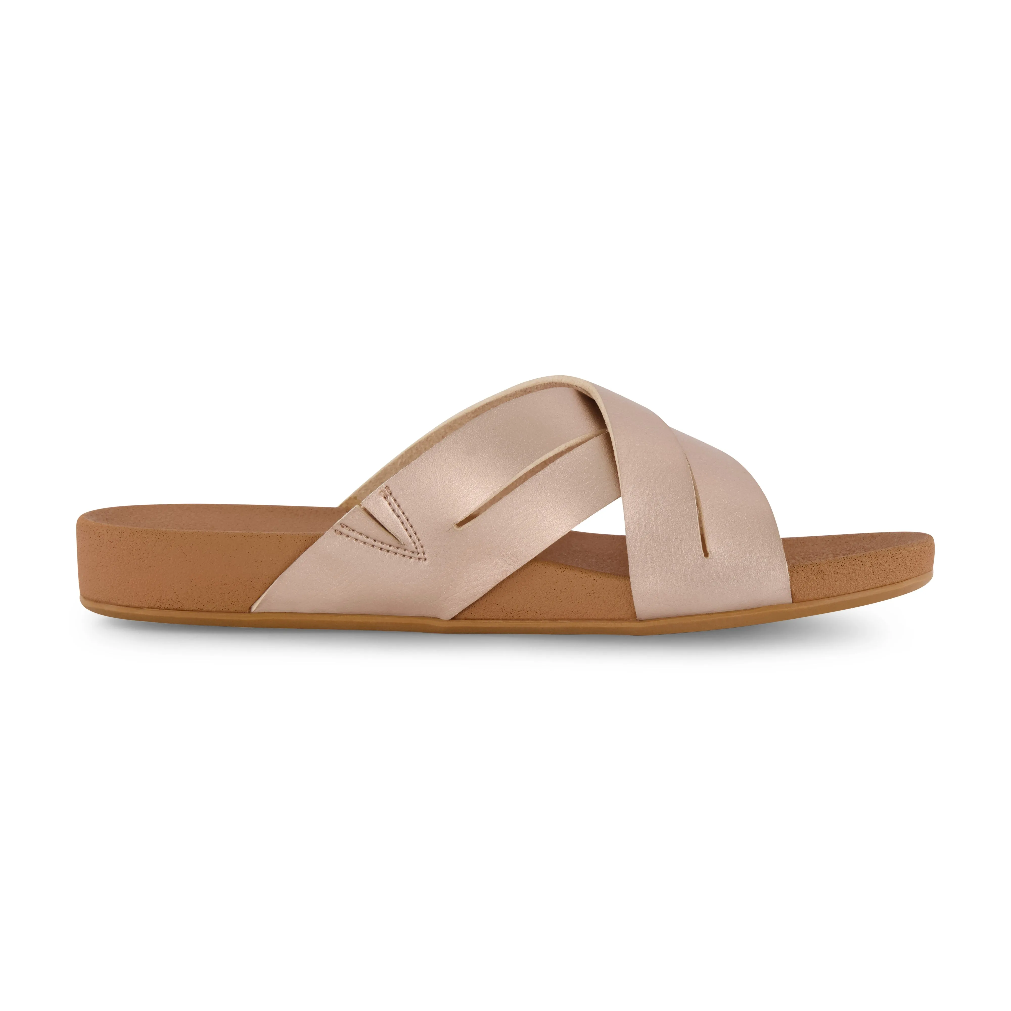Jackie Cross Band Footbed Sandal