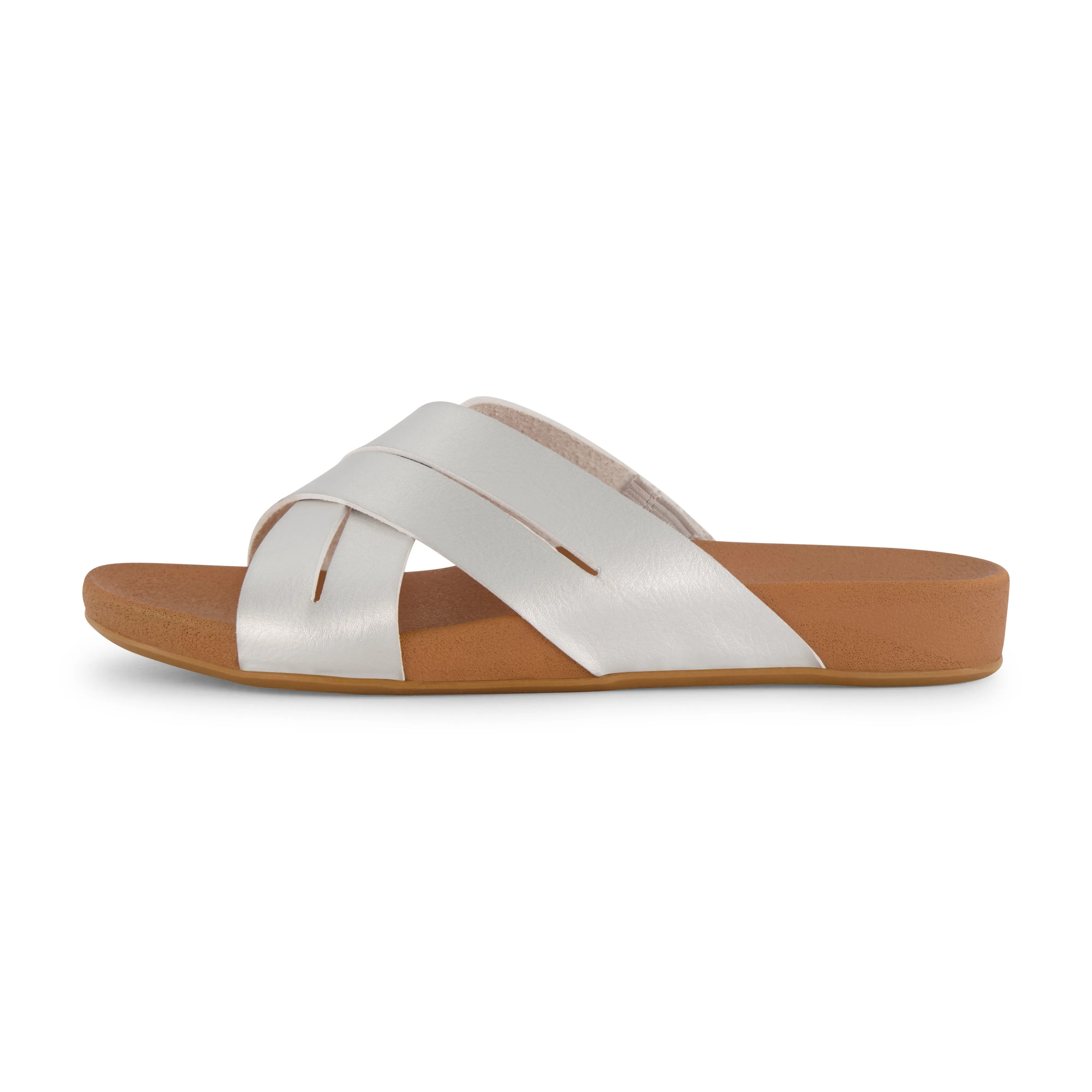 Jackie Cross Band Footbed Sandal