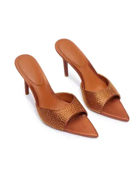 Kate Diamond Heels (Brown) (Final Sale)