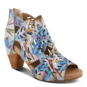 L'Artiste Women's Icon Fleur Heels- Blue Multi