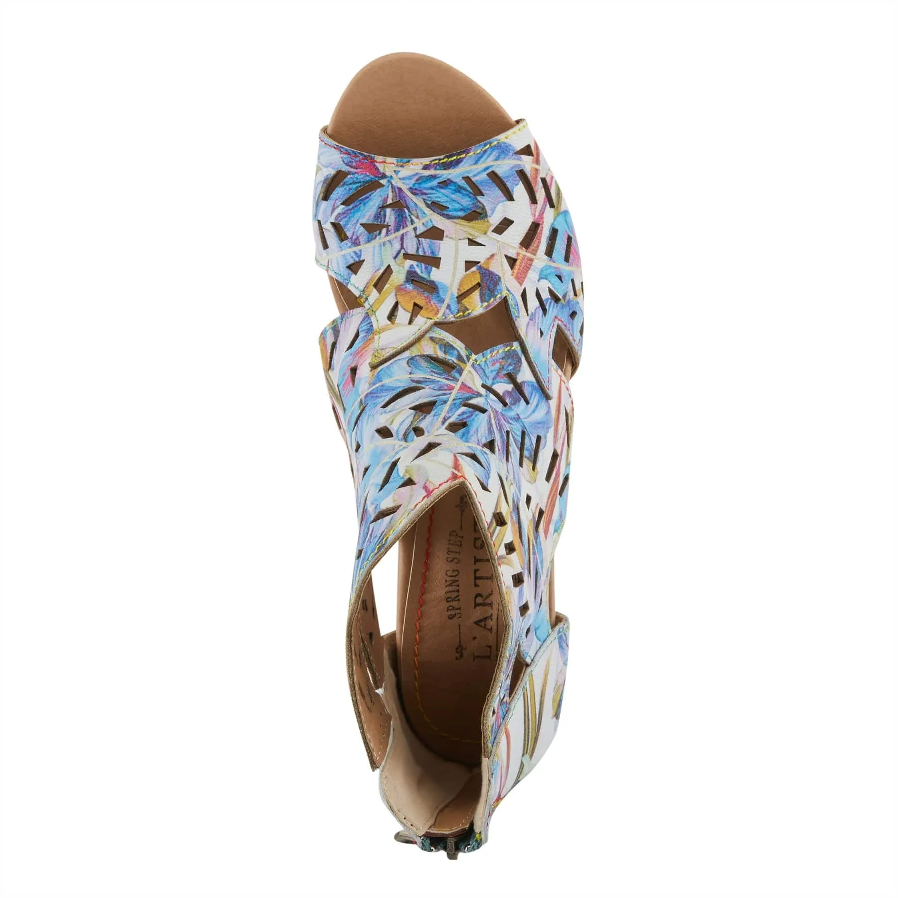 L'Artiste Women's Icon Fleur Heels- Blue Multi