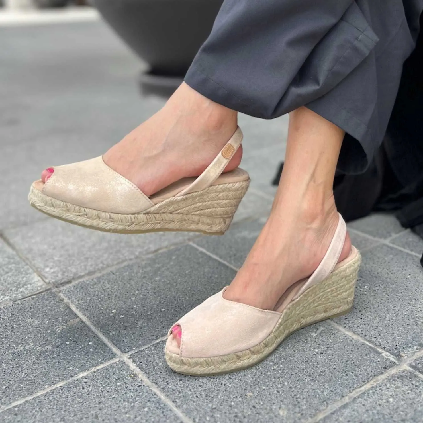 Metallic Leather Espadrille - Frida Montada 2006 H Saturno