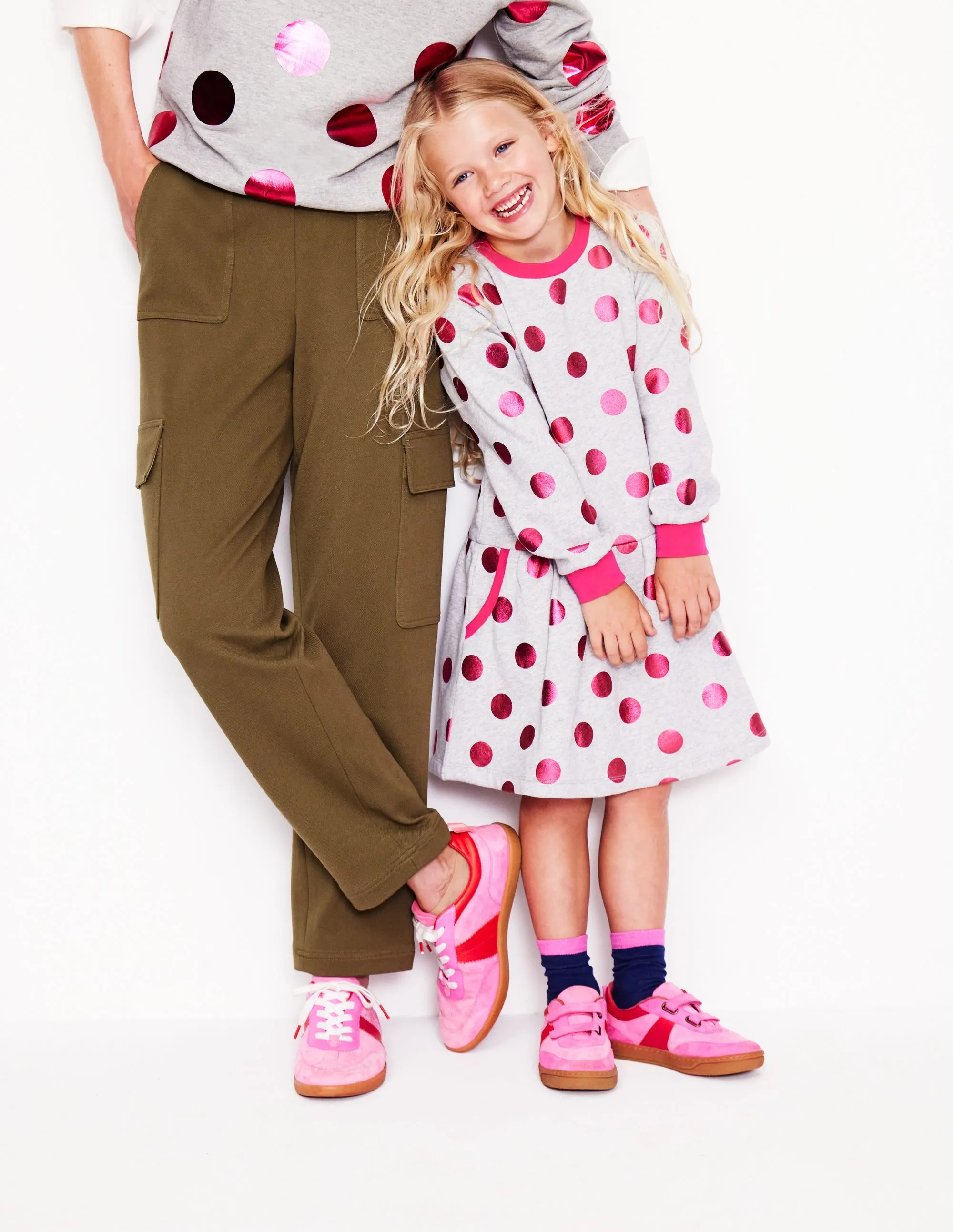 Mini Erin Trainers-Pink Colourblock