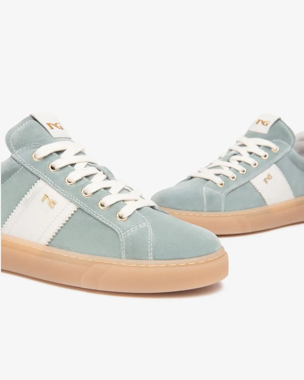 NeroGiardini - E513005D Pale Blue Retro Trainer [Preorder for March 16th]
