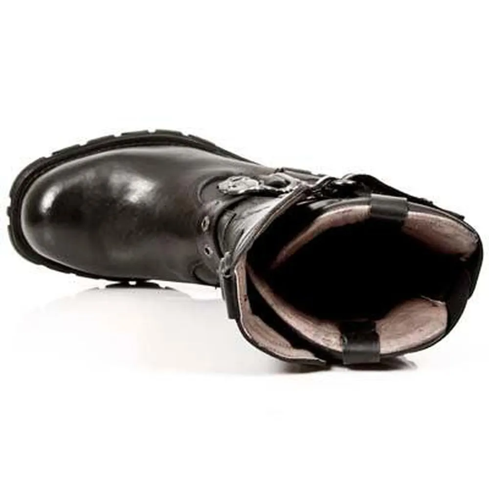New Rock Rebel Boots Natural Leather Removable Insoles-M.7604-S1