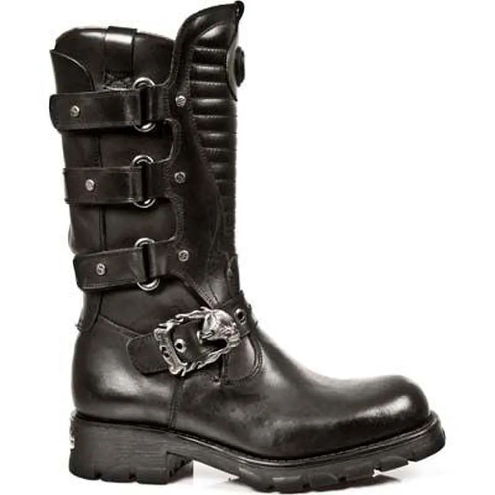 New Rock Rebel Boots Natural Leather Removable Insoles-M.7604-S1