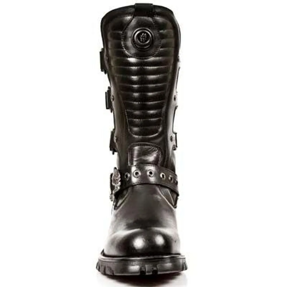New Rock Rebel Boots Natural Leather Removable Insoles-M.7604-S1
